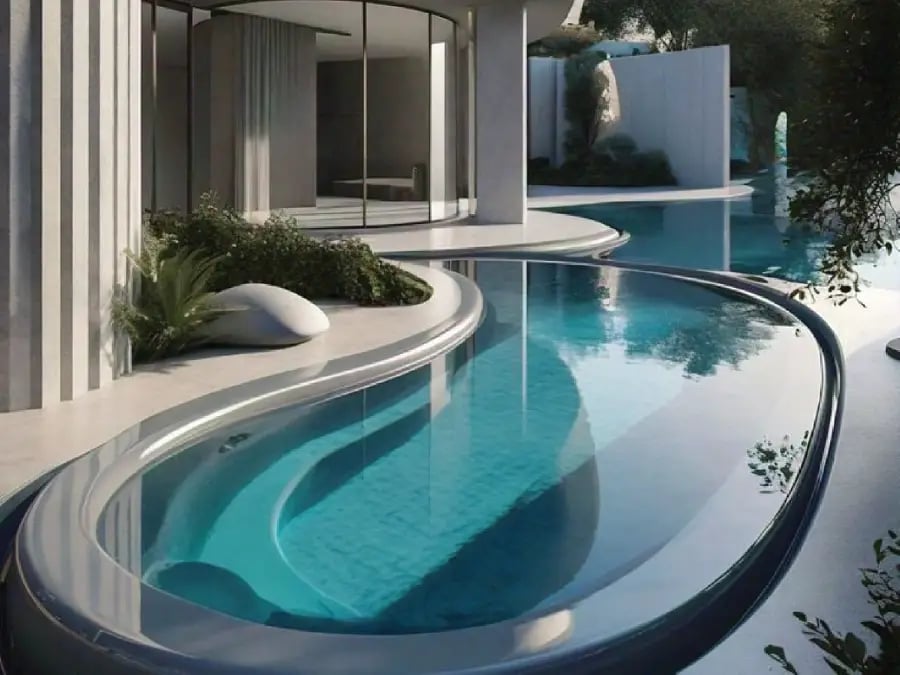 Luxury swimming pool by BAB ALFIZA in Dubai, UAE