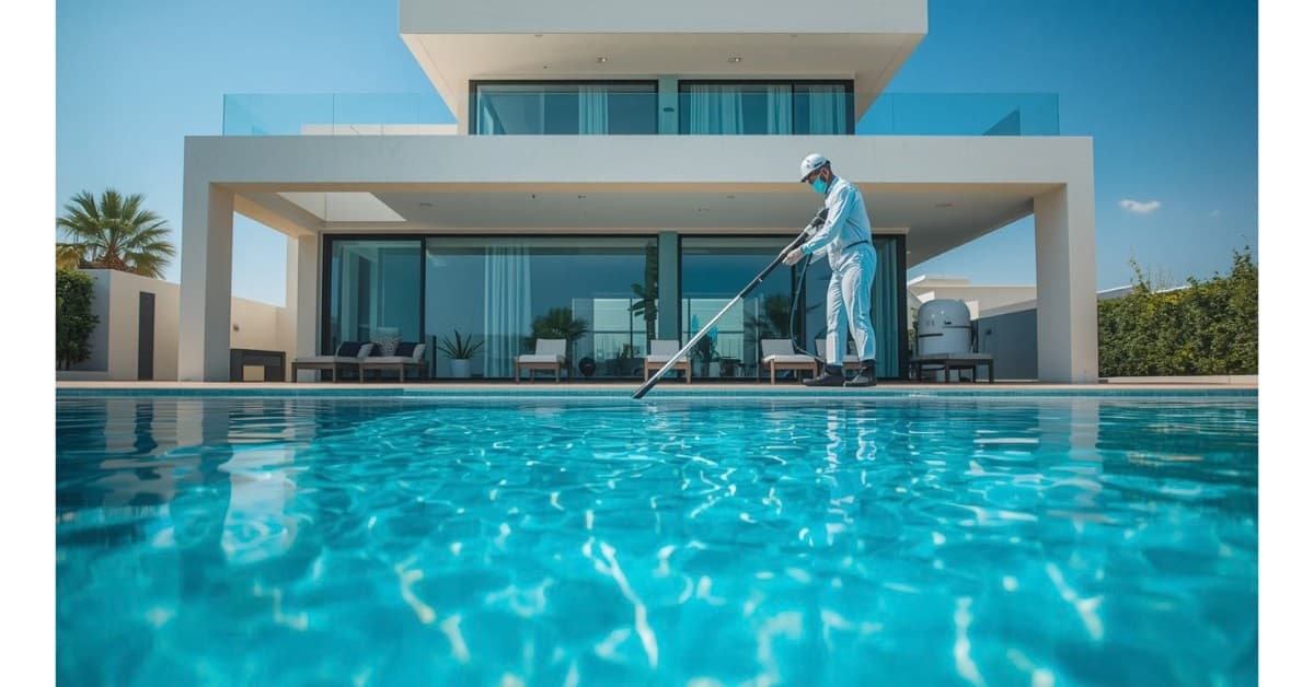 Weekly swimming pool maintenance in Dubai